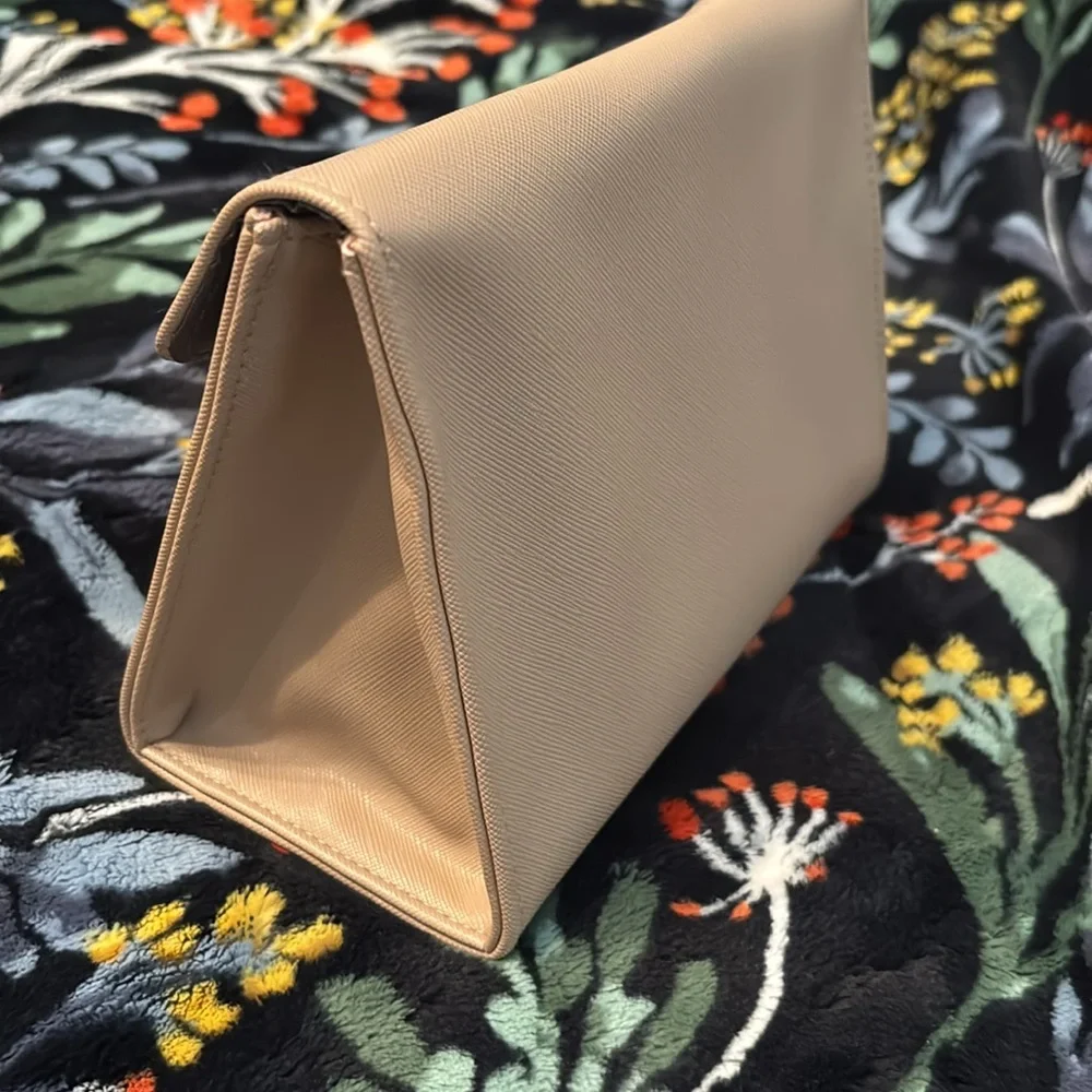 Elegant Tan True Botanicals makeup cosmetic tote bag